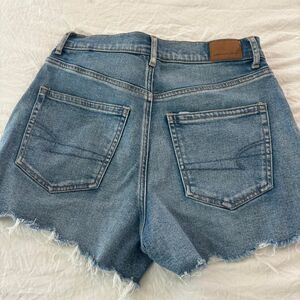 AMERICAN EAGLE OUTFITTERS High Rise Jean Denim Sz 6 Stretch Women's Blue Shorts